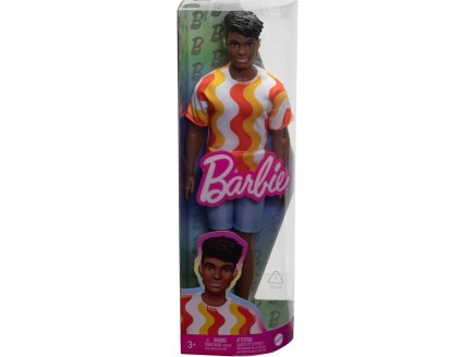 POUPEE KEN NOIR FASHIONISTAS AVEC SHORT ET MAILLOT - BARBIE - MATTEL - HRH23