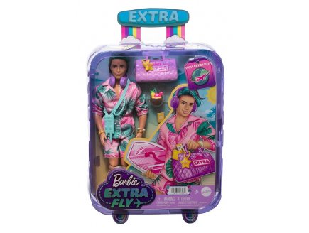 POUPEE KEN VOYAGE EN TENUE DE PLAGE - BARBIE EXTRA FLY - MATTEL - HNP86