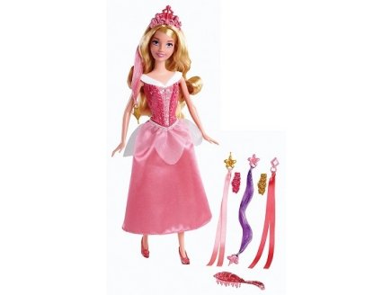 POUPEE LA BELLE AU BOIS DORMANT COIFFURE DE PRINCESSE - DISNEY - MATTEL - BDJ51