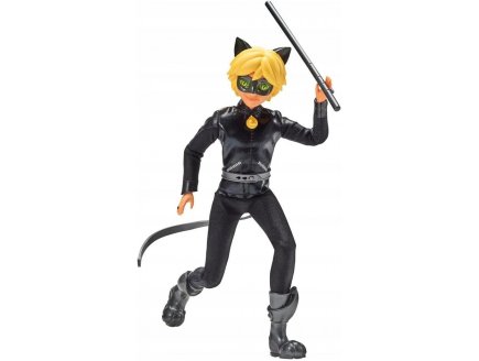 Poup�e Miraculous : Chat Noir 26 cm + accessoire - poup�e mannequin articul�e - Adrien - Bandai - P50002