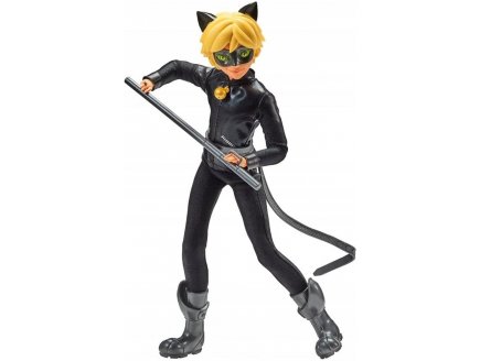 Poup�e Miraculous : Chat Noir 26 cm + accessoire - poup�e mannequin articul�e - Adrien - Bandai - P50015