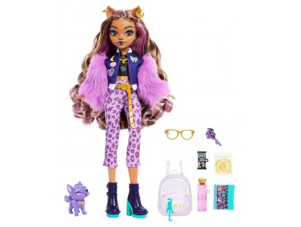 Poupe Monster High Clawdeen Wolf avec chien Crescent et accessoires - Mattel - HRP65