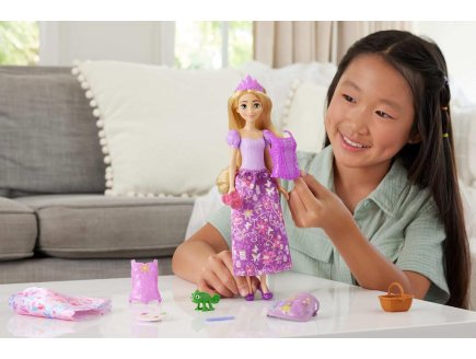 Poupee Raiponce 2 en 1 Pique-Nique et Art - Disney Princess - Mattel - JBG09