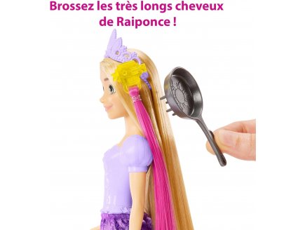 Poupe Raiponce Chevelure Fabuleuse - 15 Pieces - Poupe Mannequin - Disney princesse - Mattel - HLW18