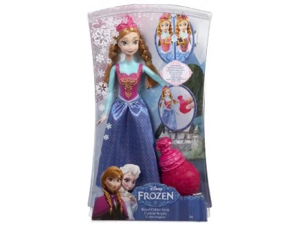 Poup�e Reine des Neiges : Anna couleur royale - Disney Princesse - Mattel - BDK32