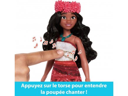 Poupe Vaiana 2 qui Chante + 1 accessoire - Poupe Mannequin - Disney Princesse - Mattel - JTB62
