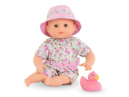 POUPON MON PREMIER BEBE BAIN FILLE CORALIE JARDIN EN FLEURS 30 CM - COROLLE - 100600