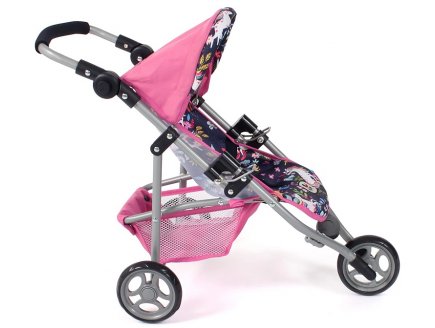 Poussette 3 roues lola jogger sport licornes poupee - Bayer chic 2000 - 61243