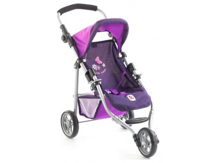 Poussette 3 Roues Lola Jogger Sport Violet poupe - Bayer Chic 2000 - 61225 - Poupon