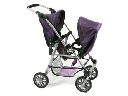 Poussette jumeaux twinny poupees - Bayer chic 2000 - 69125 - poussette double