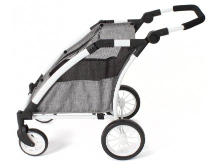 Poussette Remorque Roadster sport Jean Gris poupées - Bayer Chic 2000 - 67076 - Poussette Jogging