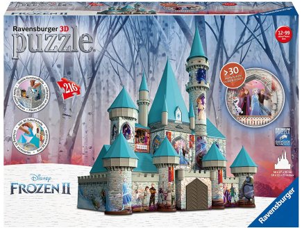 PUZZLE 3D CHATEAU DE DISNEY LA REINE DES NEIGES II 216 PIECES - RAVENSBURGER - 111565