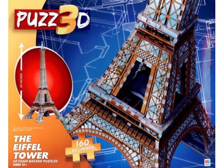 PUZZLE 3D TOUR EIFFEL 160 PIECES - MB PUZZ3D - PUZ-5544-1