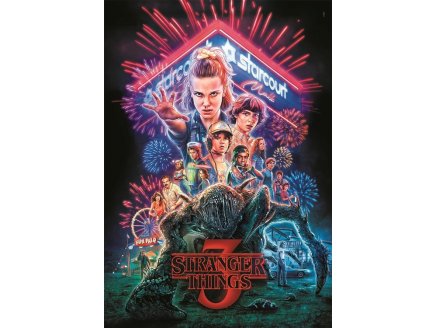 Puzzle affiche Stranger Things 3, Netflix 1000 pi�ces - Collection TV, Cin�ma, Film - Clementoni - 39979