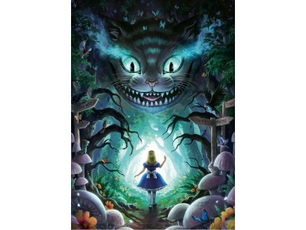 Puzzle alice au pays dans la foret des merveilles avec le chat 1000 pieces - collection disney - Ravensburger 167333