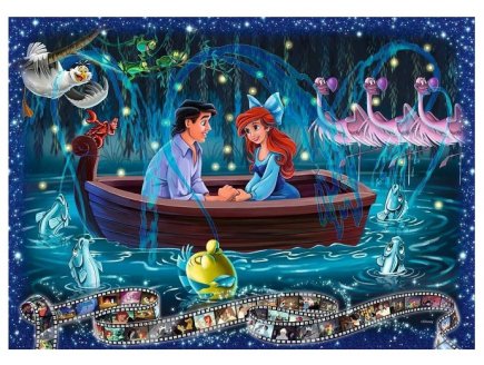 PUZZLE ARIEL DISNEY : BALADE ROMANTIQUE EN BARQUE 1000 PIECES - DESSIN ANIME - RAVENSBURGER - 19745