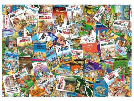 PUZZLE ASTERIX : LES ALBUMS DES AVENTURES DU GAULOIS 1000 PIECES - HEROS BD - NATHAN - 878253