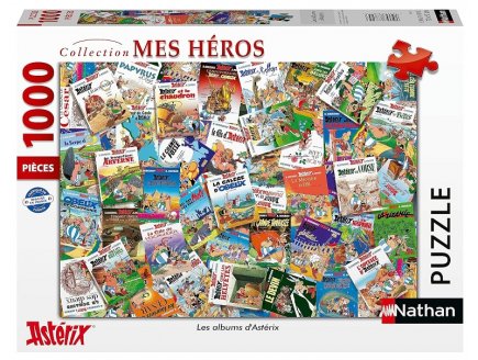 Puzzle asterix : les albums des aventures du gaulois 1000 pieces - heros bd - Nathan - 878253