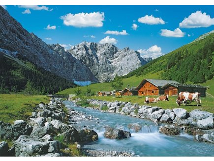 PUZZLE AUTRICHE : LA MONTAGNE DES KARWENDEL 1000 PIECES - COLLECTION PAYSAGE - RAVENSBURGER 192168