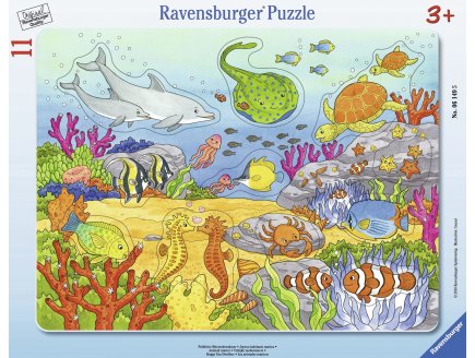 PUZZLE AVEC CADRE - LES ANIMAUX MARINS 11 PIECES - RAVENSBURGER - 061495