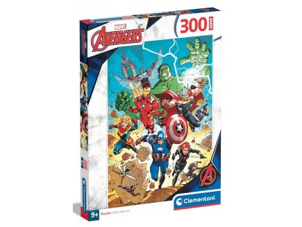 Puzzle avengers : l'attaque des super heros marvel 300 pieces - supercolor - Clementoni - 21728