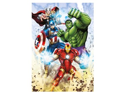 PUZZLE AVENGERS : LES PLUS GRANDS SUPER HEROS MARVEL 60 PIECES - SUPERCOLOR - CLEMENTONI - 26193