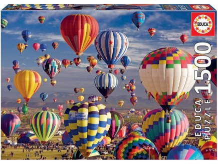 Puzzle ballons dirigeables / montgolfieres 1500 pieces - collection paysage - Educa - 17977