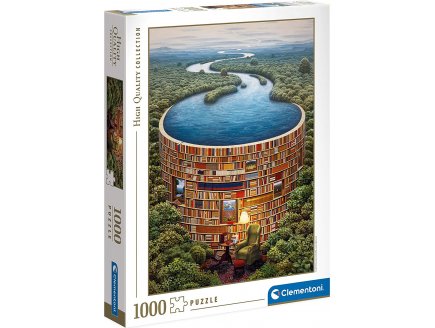 Puzzle bibliodame 1000 pieces - collection paysage - Clementoni - 39603