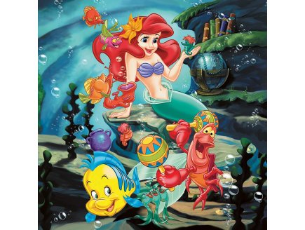 Puzzle blanche neige - cendrillon - ariel la petite sirene 3 x 49 pieces - Ravensburger - 093397