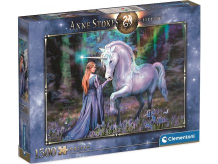 Puzzle bluebell woods 1500 pieces - anne stokes - collection licorne - Clementoni - 31821