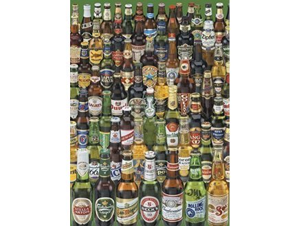 PUZZLE BOUTEILLES DE BIERES 1000 PIECES - COLLECTION ALCOOL - EDUCA - 12736