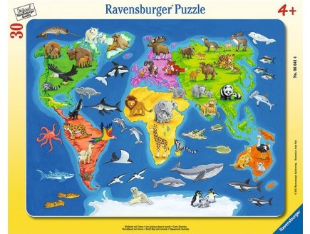 PUZZLE CADRE LES ANIMAUX DU MONDE 30 PIECES - RAVENSBURGER - 06641