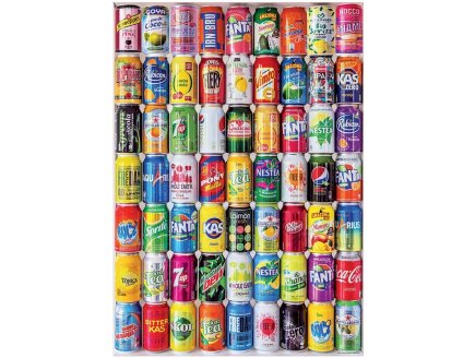 Puzzle Canettes de soda 500 pieces - Boissons, Objets et d�coration - Educa - 18447
