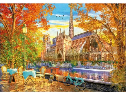 PUZZLE CATHEDRALE NOTRE-DAME DE PARIS EN AUTOMNE 1000 PIECES - COLLECTION EGLISE - EDUCA 19936