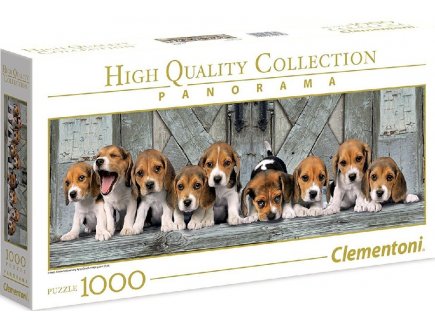 Puzzle chiens : beagles 1000 pieces - collection panorama animaux - Clementoni - 39435