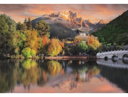 PUZZLE CHINE LIJIANG VIEW 1500 PIECES - COLLECTION PAYSAGE ET MONTAGNE - CLEMENTONI - 31688