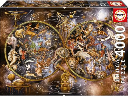 Puzzle constellation animaux 4000 pieces - collection astre et monde imaginaire - Educa - 19569