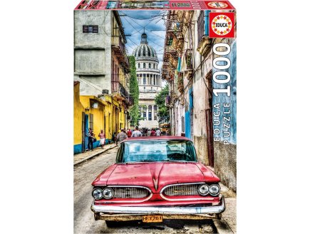 Puzzle cuba : voiture ancienne de la havane 1000 pieces - collection voiture - Educa - 16754