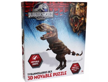 Puzzle dinosaure 3d tyrannosaure rex - jurassic world