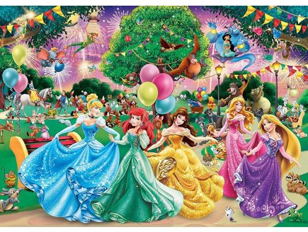 PUZZLE DISNEY : LE MONDE DE DISNEY ET LE FEU D'ARTIFICE 1000 PIECES - COLLECTION COMIC - KING - 05261