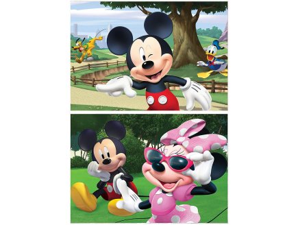 Puzzle disney : mickey et minnie au parc 2 x 20 pieces - Educa - 18884