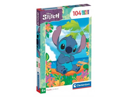 PUZZLE DISNEY : STITCH EN VACANCES A LA MER 104 PIECES - SUPERCOLOR - CLEMENTONI - 25755