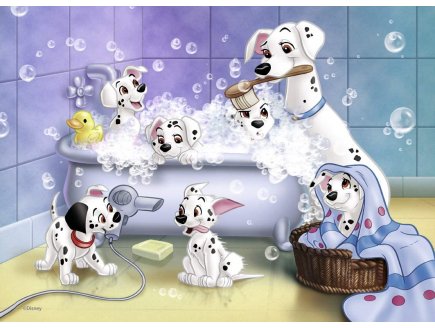 PUZZLE DISNEY - TOUS AU BAIN 101 DALMATIENS 60 PIECES - NATHAN - 86612