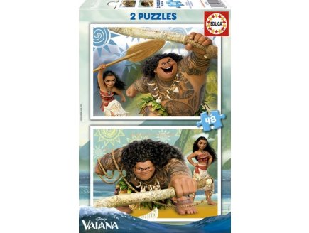 PUZZLE DISNEY VAIANA ET MAUI 2 X 48 PIECES - EDUCA - 16952