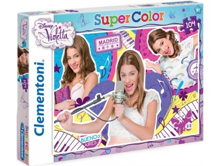 PUZZLE DISNEY VIOLETTA - 104 PIECES - PUZZLE SUPER COLOR - CLEMENTONI - 27878