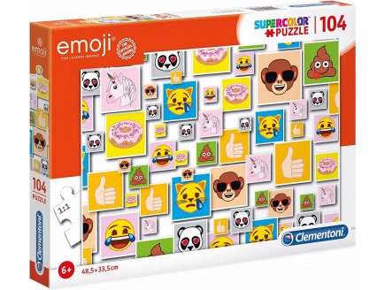 PUZZLE EMOJI - 104 PIECES - COLLECTION SMILEYS - CLEMENTONI - 27285