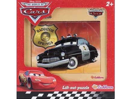 Puzzle en bois - Cars : Sheriff 12 pi�ces - Voiture de police