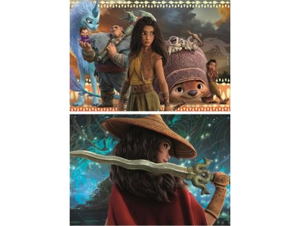 Puzzle en bois disney princesse : raya et le dernier dragon 2 x 50 pieces - Educa - 18879