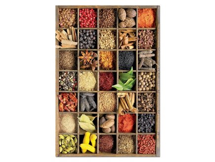 PUZZLE EPICES DU MONDE ET CONDIMENTS 1000 PIECES - CUISINE ET SAVEURS - EDUCA - 15524