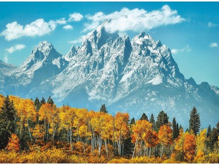 PUZZLE ETATS-UNIS : PARC NATIONAL DE GRAND TETON 500 PIECES - COLLECTION PAYSAGE - CLEMENTONI - 35034